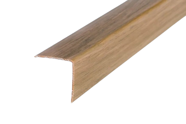 PVC Plastic Edge Protector Moulding Wood Effect Corner Angle Trim 90° - Walnut