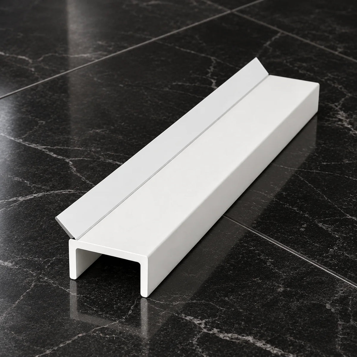 White PVC Plinth Sealing Strip for 16mm & 18mm Kickboards In White Color