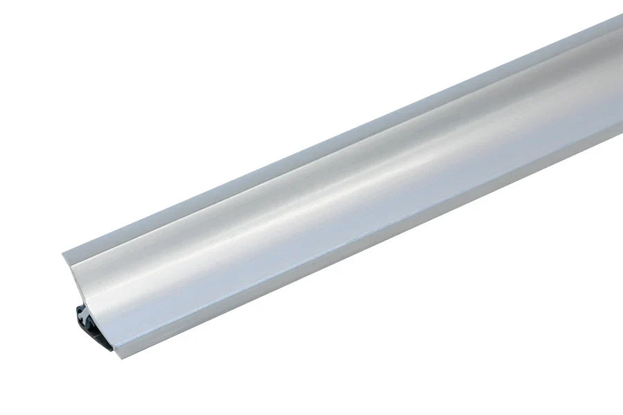 PVC Splashback Trim Worktop Edging Profile Kitchen Bathroom Accessory- Silver Image