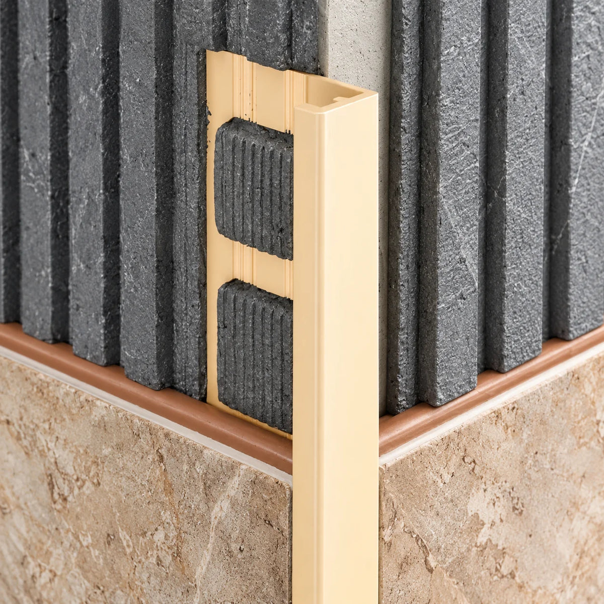 PVC Straight Edge Tile Trim 8mm, 10mm & 12.5mm – 2.5m Realuse Image