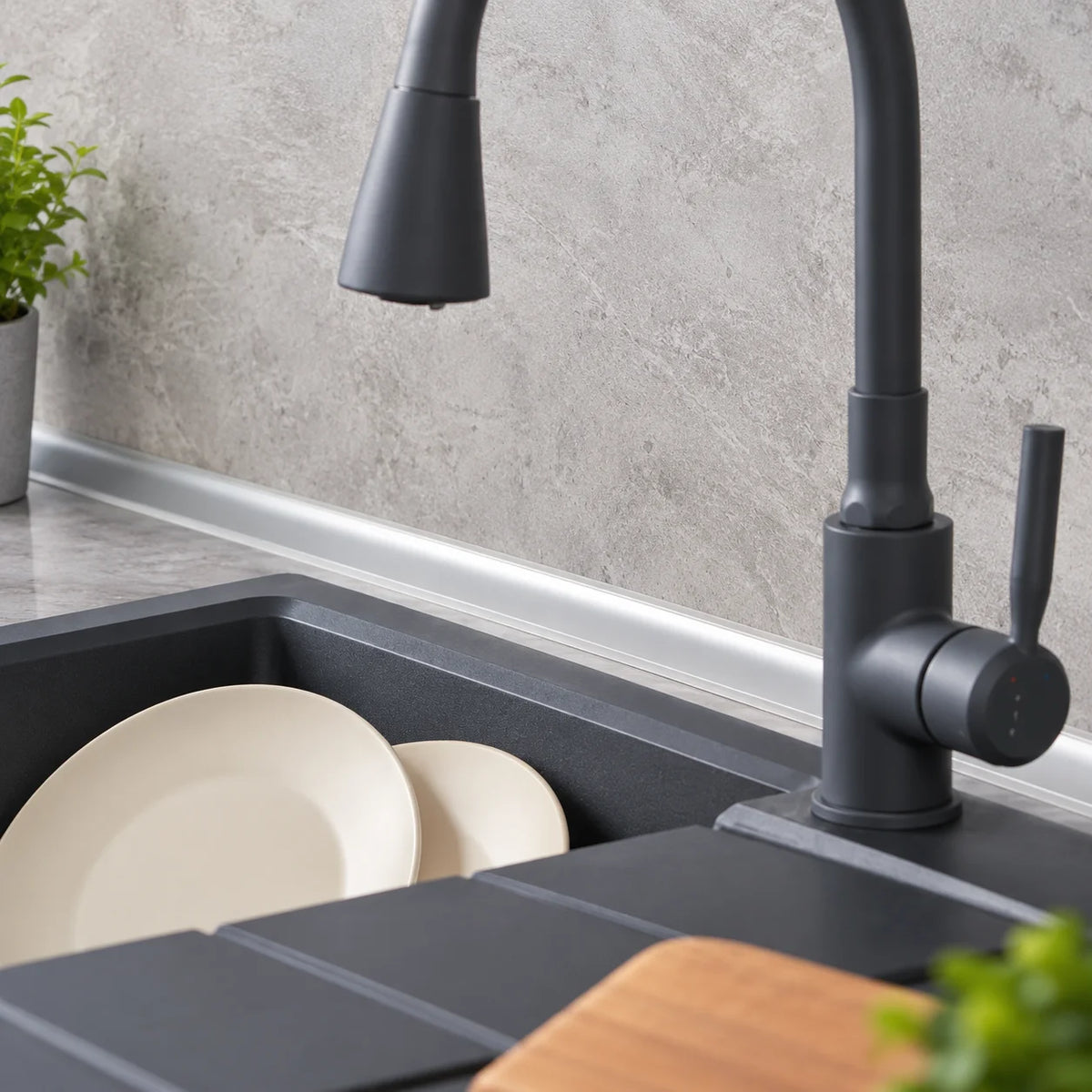 PVC Splashback Trim Worktop Edging Profile Kitchen Bathroom Accessory Realuse Image
