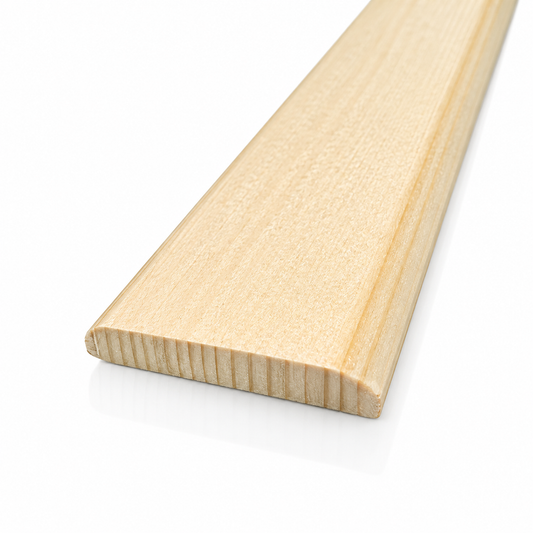 Pine Wood Flat Trim 1m & 2.4m Length Bar