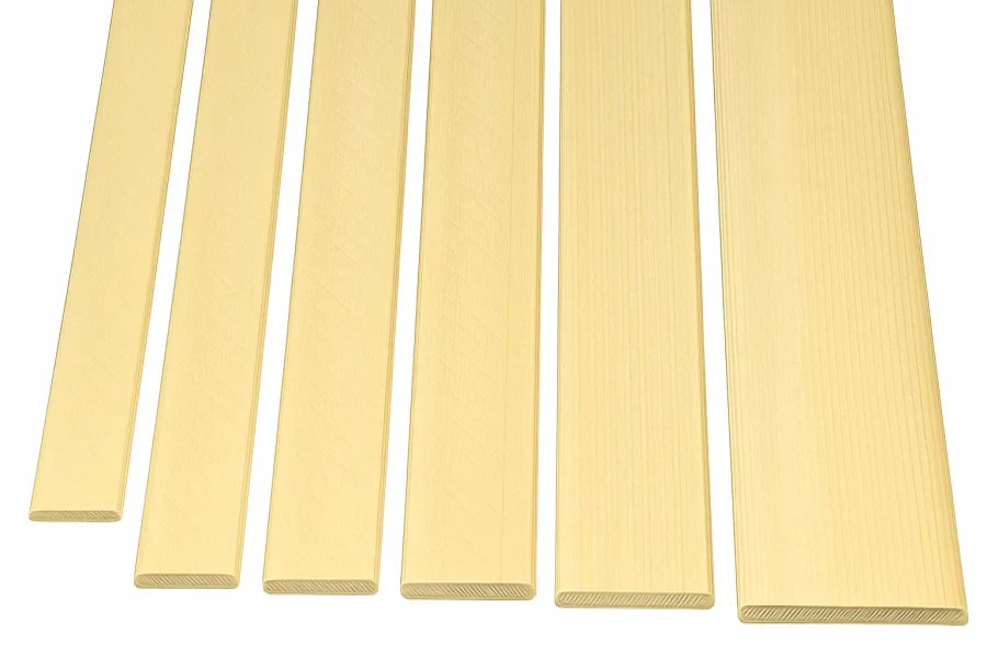 Pine Wood Flat Trim Moulding Beading Natural Flat Bar