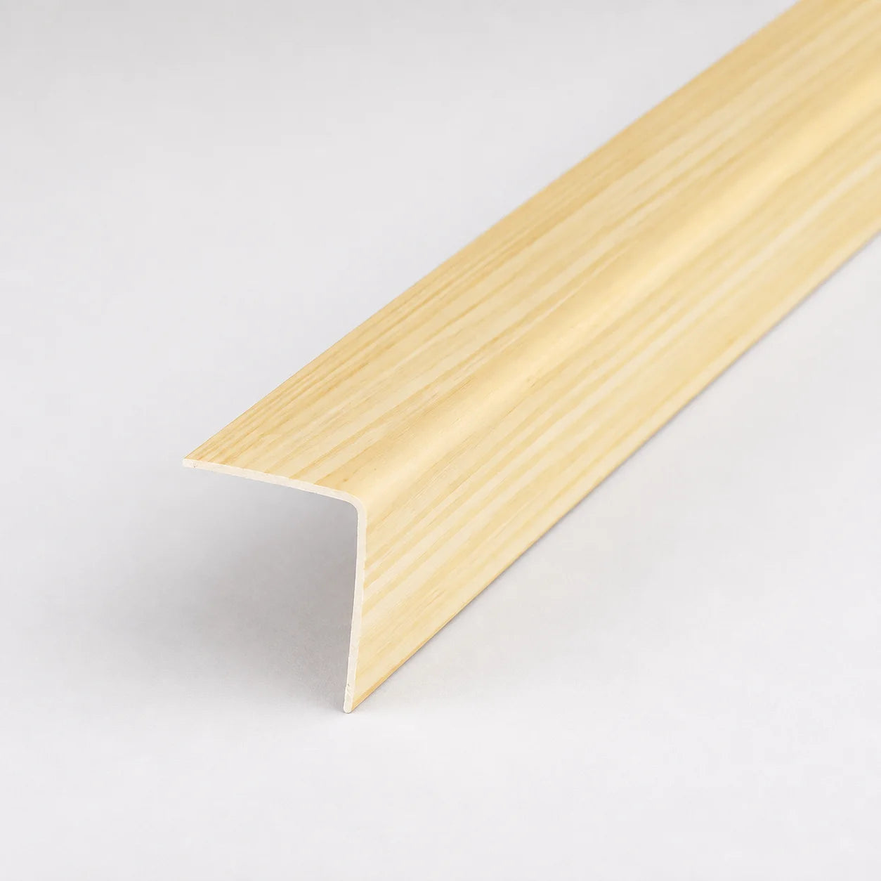 PVC Plastic Edge Protector Moulding Wood Effect Corner Angle Trim 90° In Pine Color