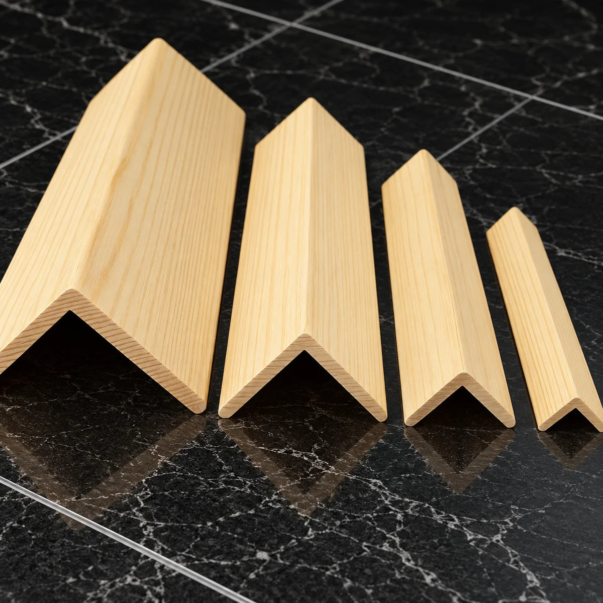 Pine Wood Corner Angle Trim 90° | Internal & External Edge Moulding All Variants
