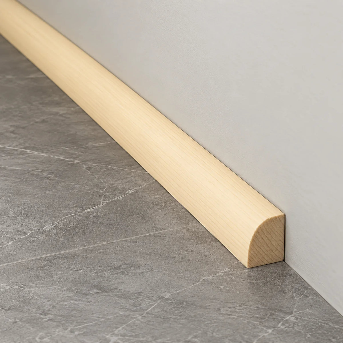 Pine Wood Quadrant Trim Natural Decorative Moulding | 10mm & 12mm Length Realuse Image