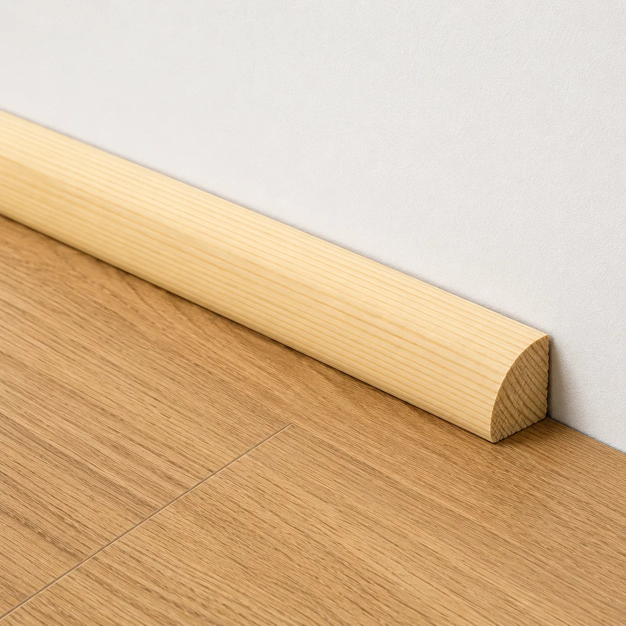 Pine Wood Quadrant Trim Natural Decorative Moulding 10mm & 12mm Length Real Usage Image