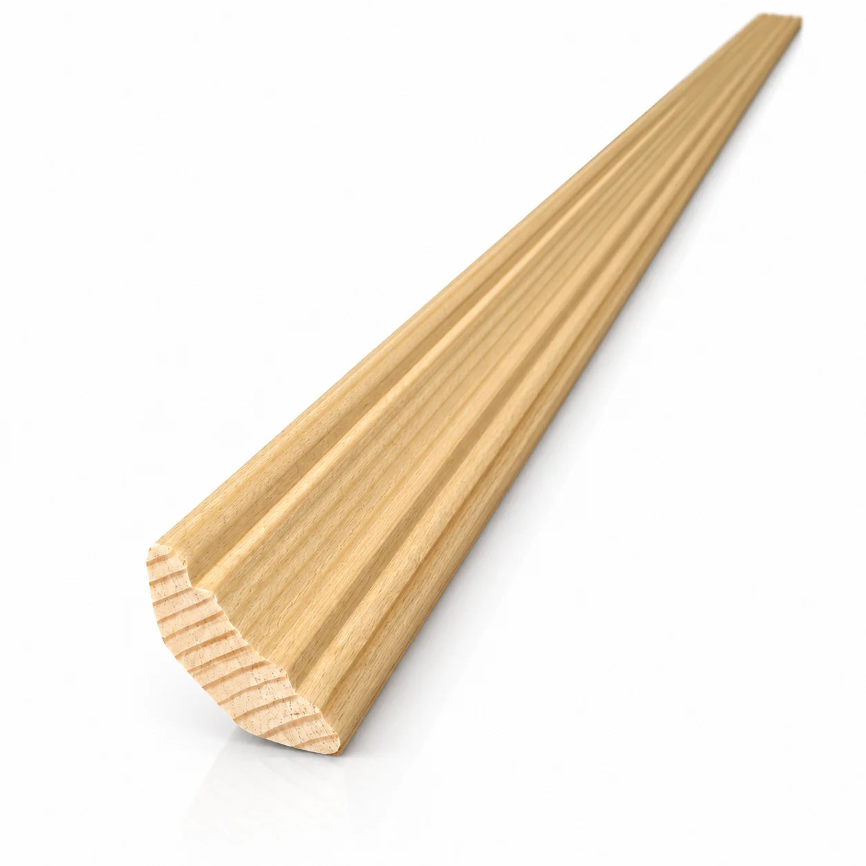 Pine Wood Scotia Beading , Grooved Trim Moulding Strip Milled Profile
