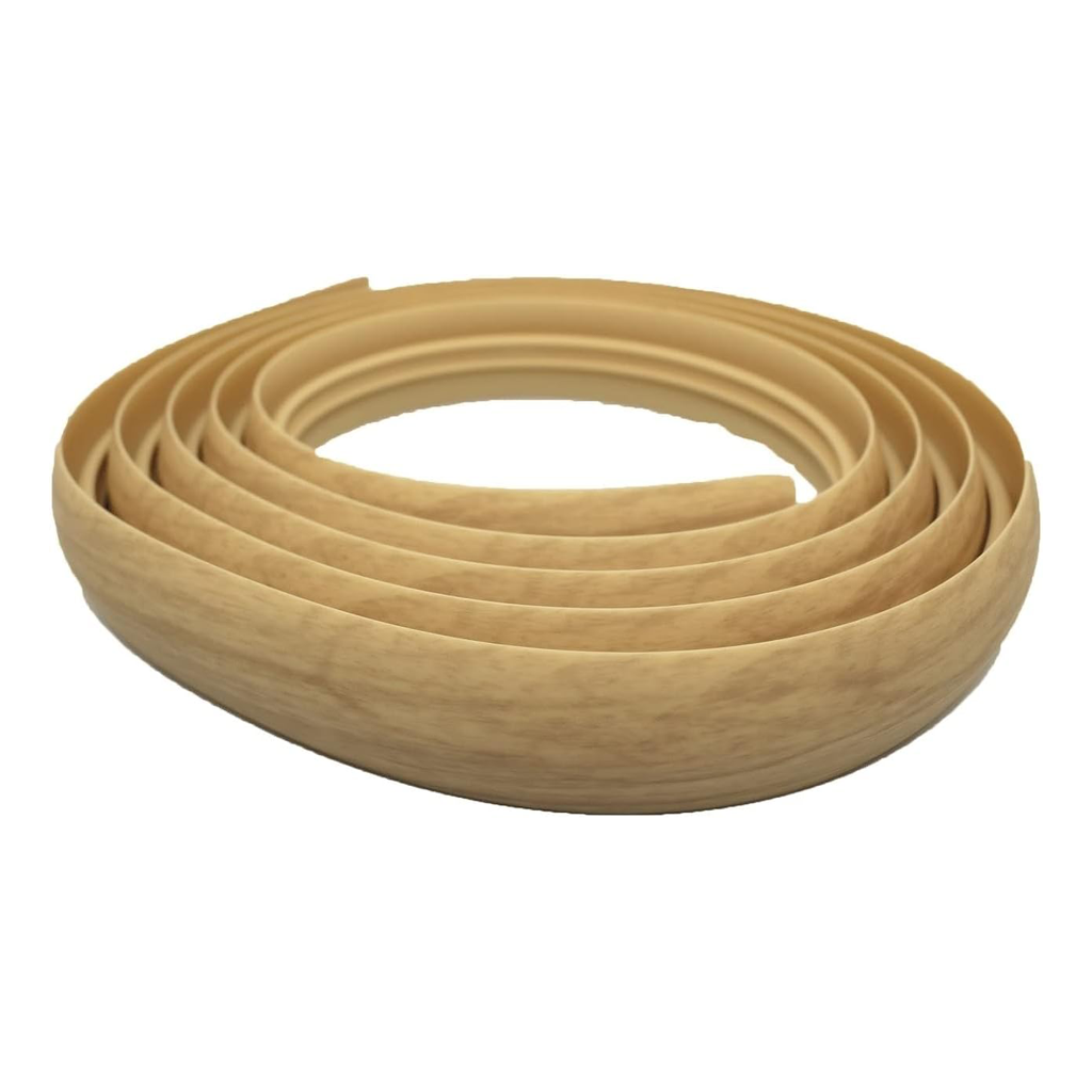 Light Ash 40mm Flex Line PVC flexible flooring transition profile door threshold