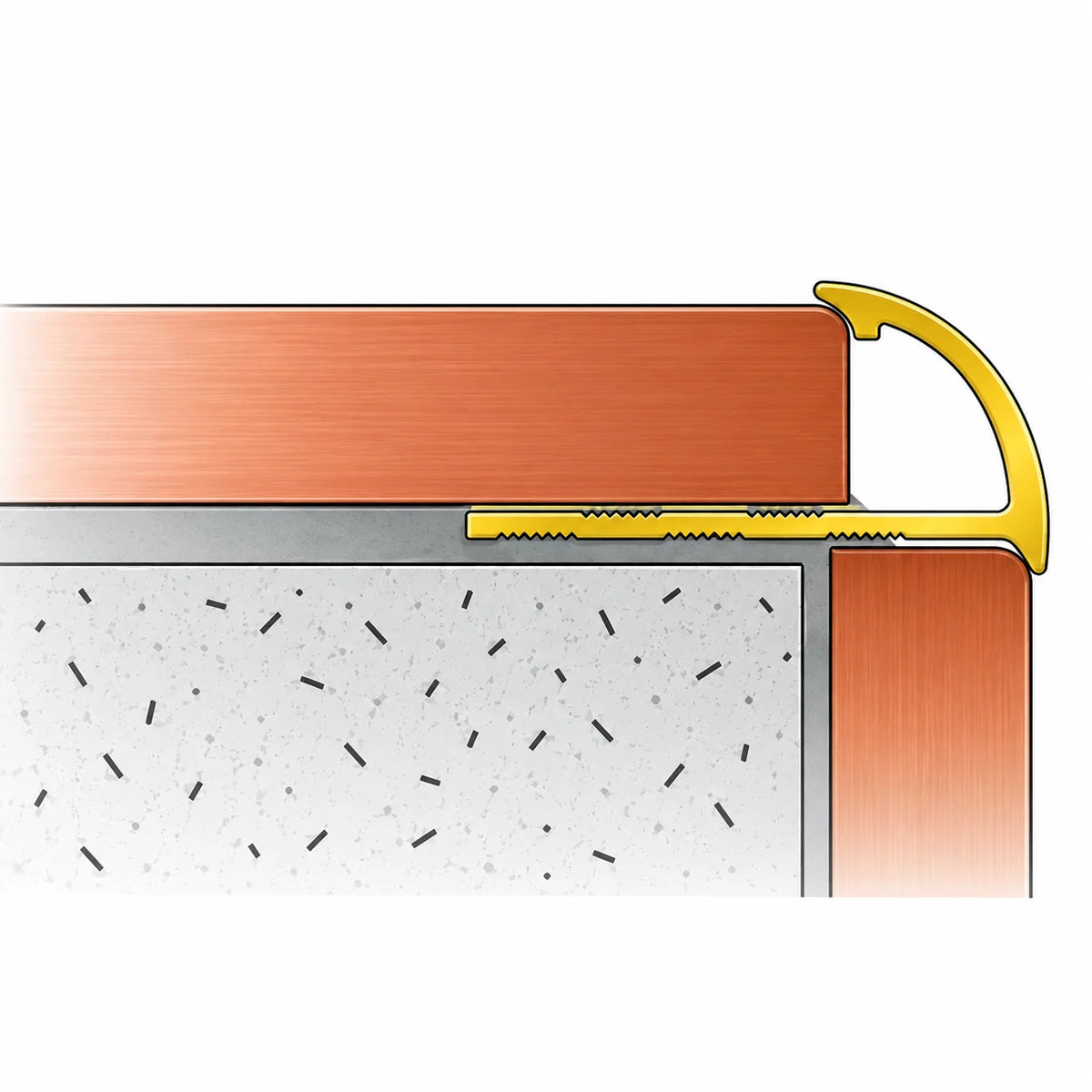 Premium PVC Round Edge Tile Trim for a neat and professional tile finish.