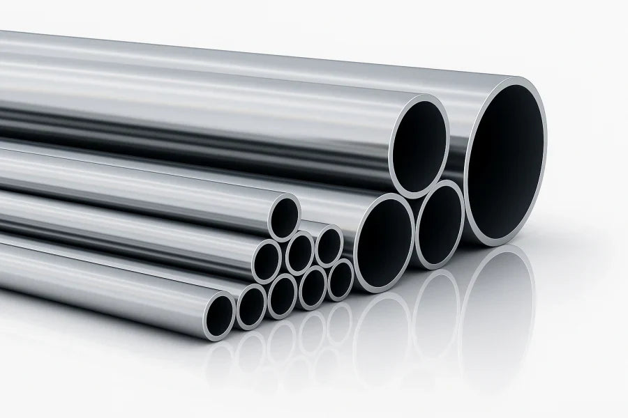 Round Tube Pipe Natural Aluminium 1 M / 39.37" Length Image1