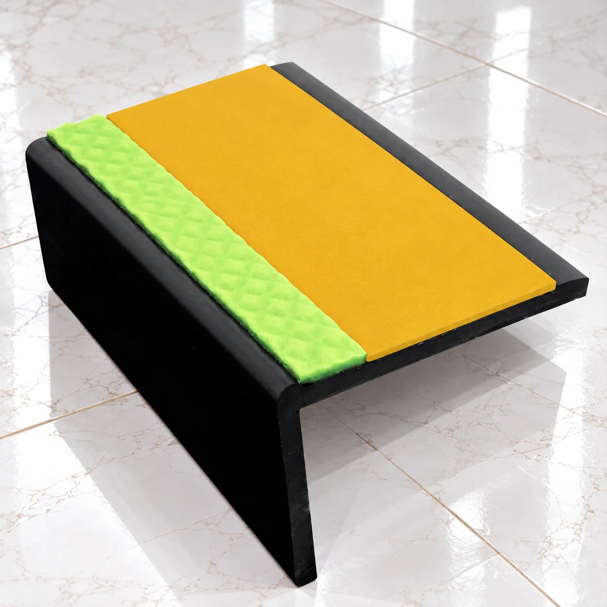 ASP 62.5x35mm Aluminator® Slimline Stair Nosing In Saffron Color