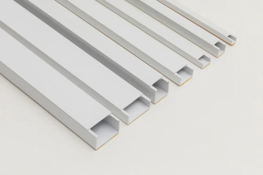 Self-Adhesive White PVC Plastic Cover Mini Cable Trunking Wire Conduit