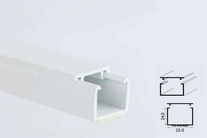 Self-Adhesive White PVC Plastic Cover Mini Cable Trunking Wire Conduit