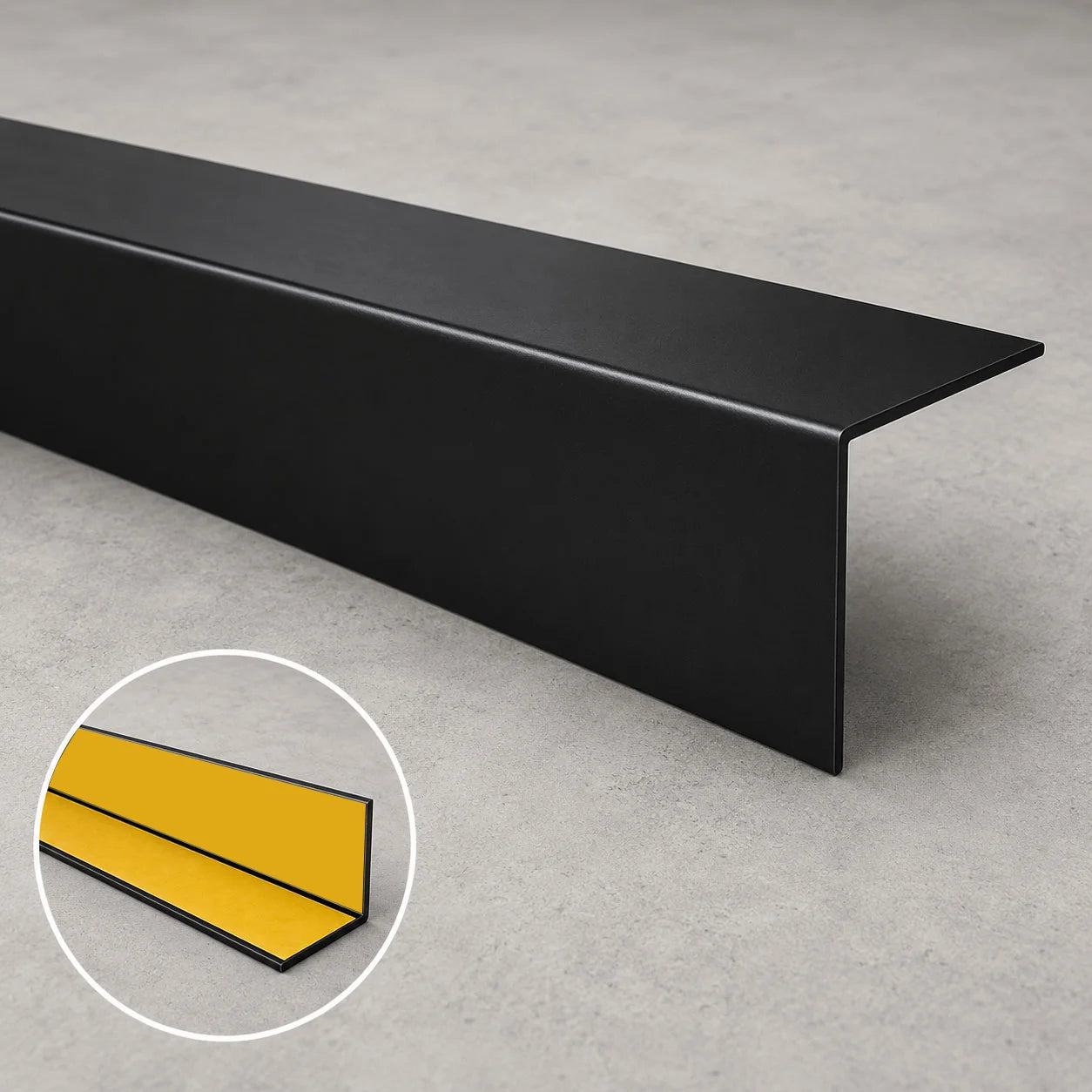 Self Adhesive PVC 90° Corner Angle Trim Wall Edge Guard Black Product