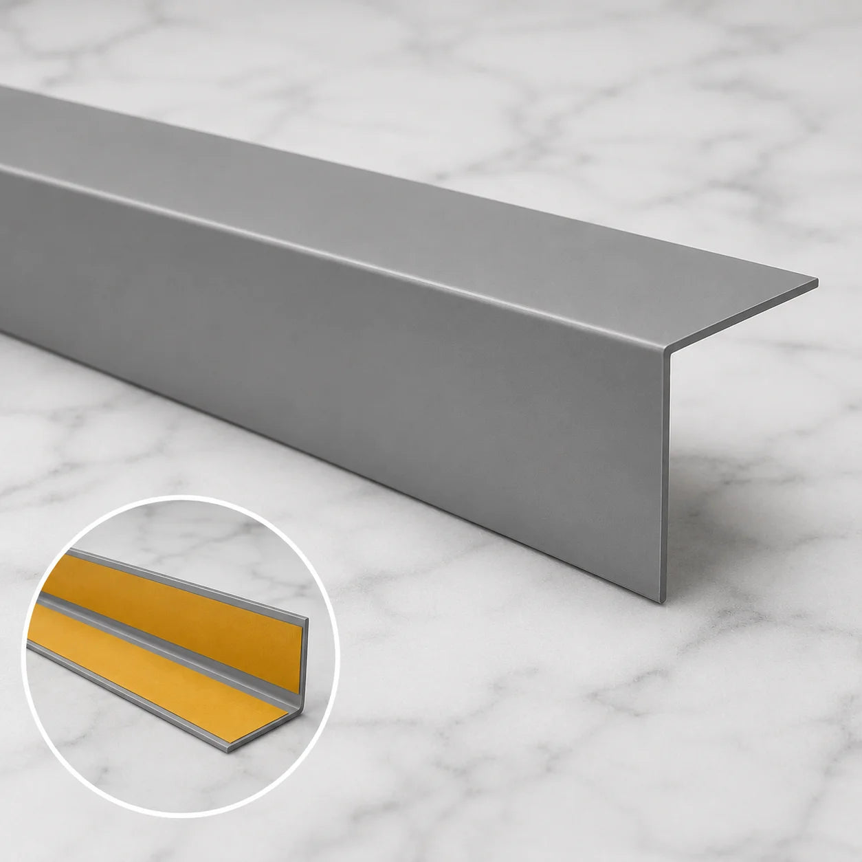 Self Adhesive PVC 90° Corner Angle Trim Wall Edge Guard Gray Product