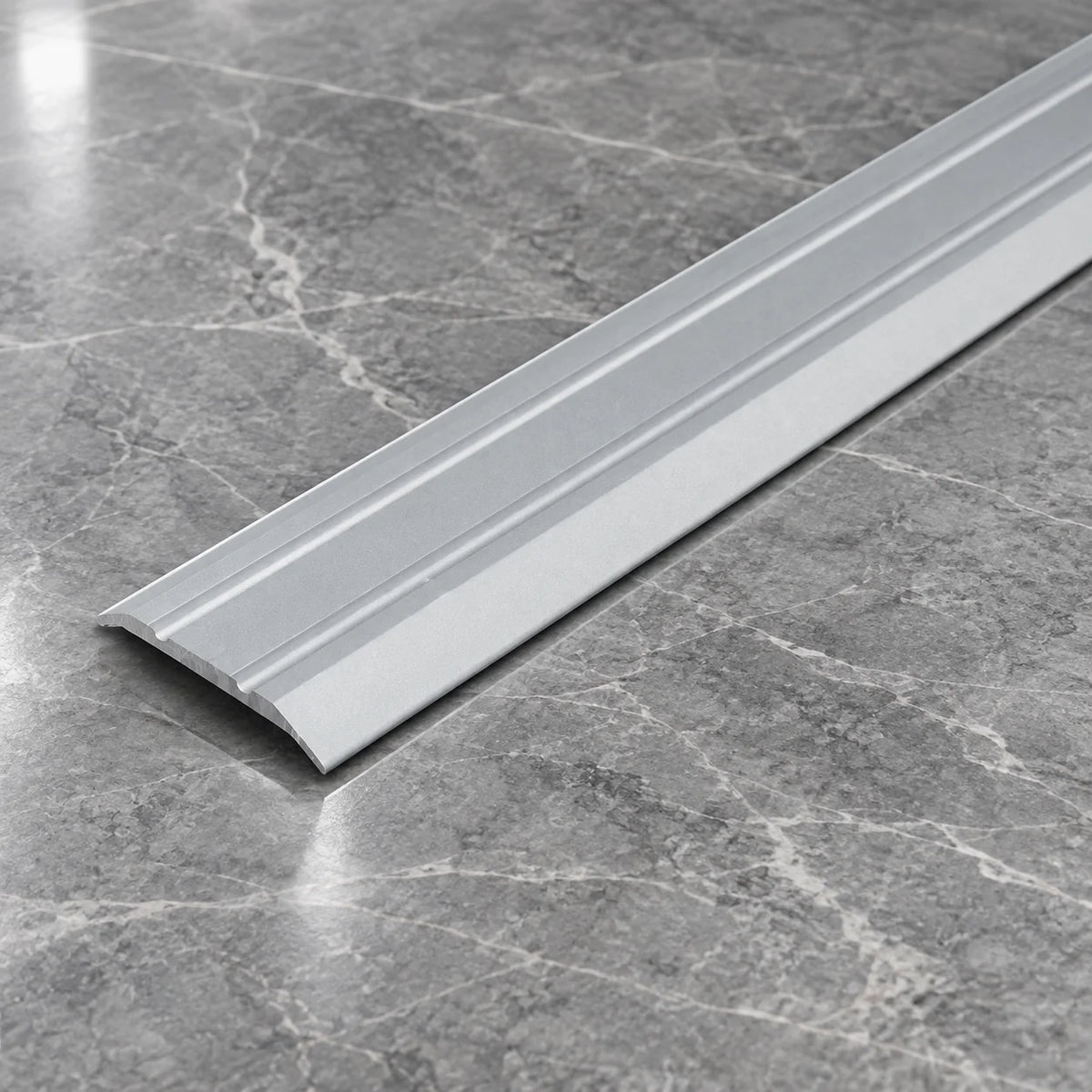 25mm Aluminium Flat Floor Transition Strip In Silver Color