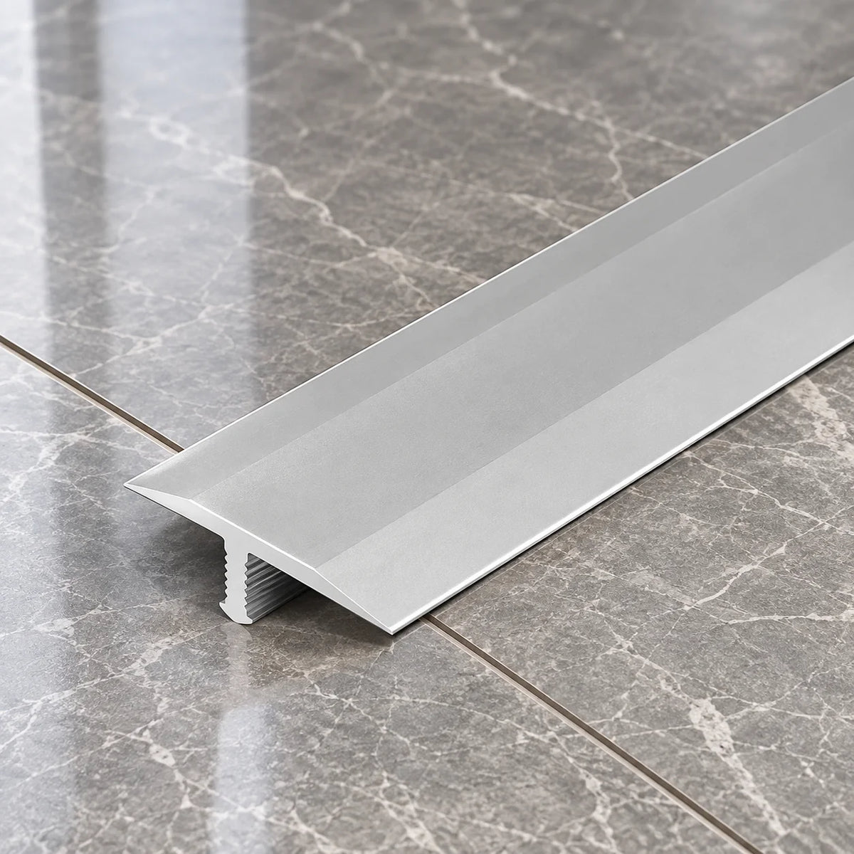 26mm Aluminium T-Bar Floor Transition Strip In Silver color