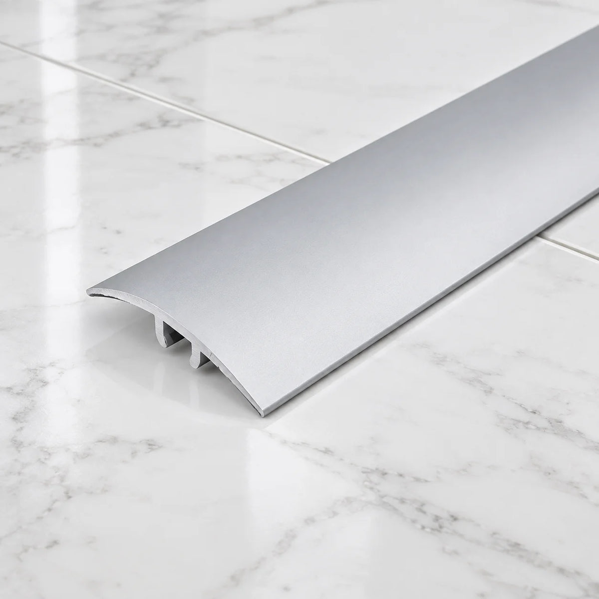 32mm Aluminium Concealed-Fix Floor Transition Strip In Silver Color