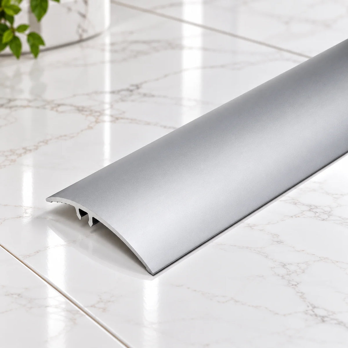 50mm Aluminium Adjustable Floor Transition Strip In Silver Color