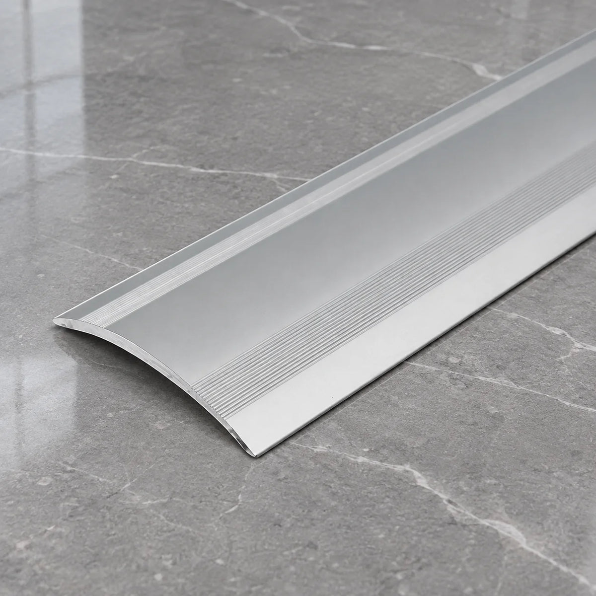 61mm Self-Adhesive Aluminium Ramp Transition Strip In Silver Color