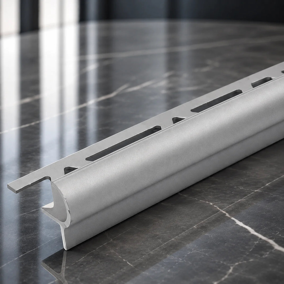 Aluminium Stair Nosing Edge Trim for Tiles – 29mm x 17mm x 10mm in Silver Color