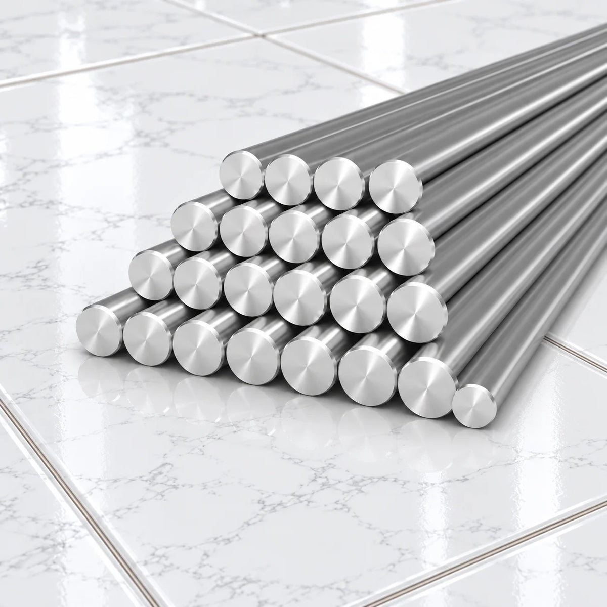 304 Stainless Steel Round Bar 1m | Solid Stainless Steel Rod