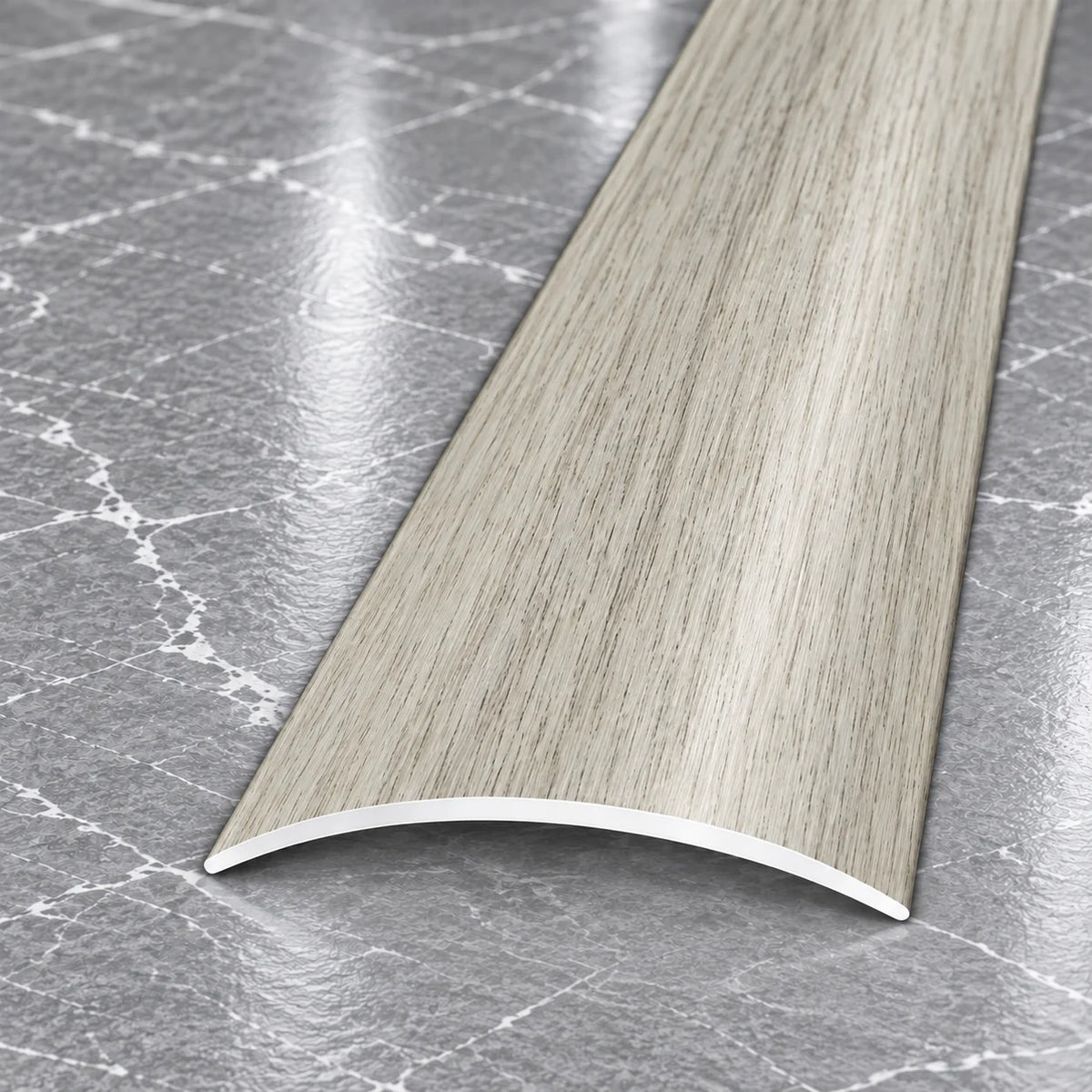 40mm Wood Effect Aluminium Self-Adhesive Threshold Strip In Tabacco Oak Color