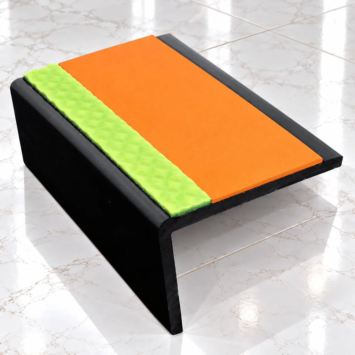ASP 62.5x35mm Aluminator® Slimline Stair Nosing In Tangerine Color