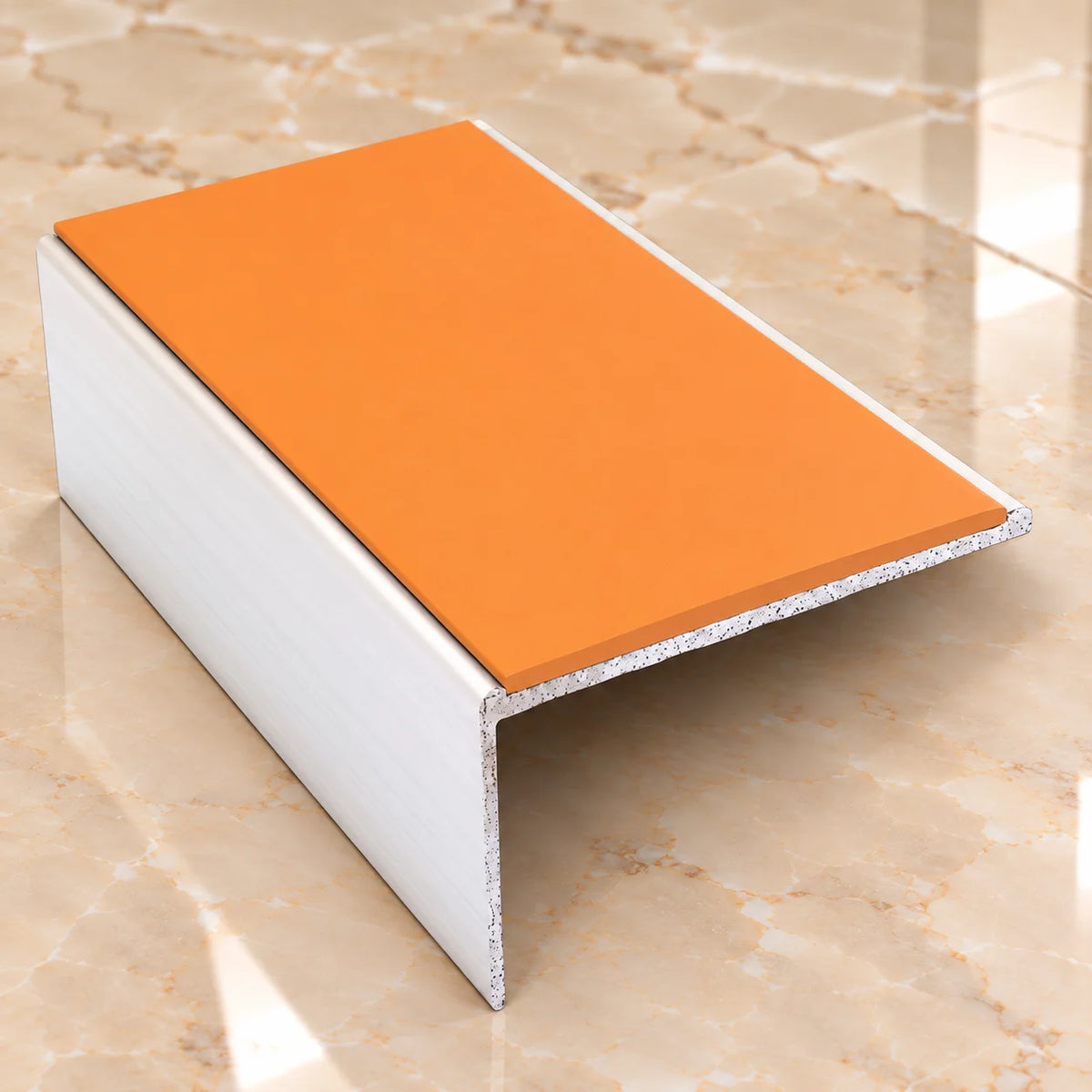 NSL01 56x32mm Aluminium Non-Slip Stair Nosing In Tangerine Color