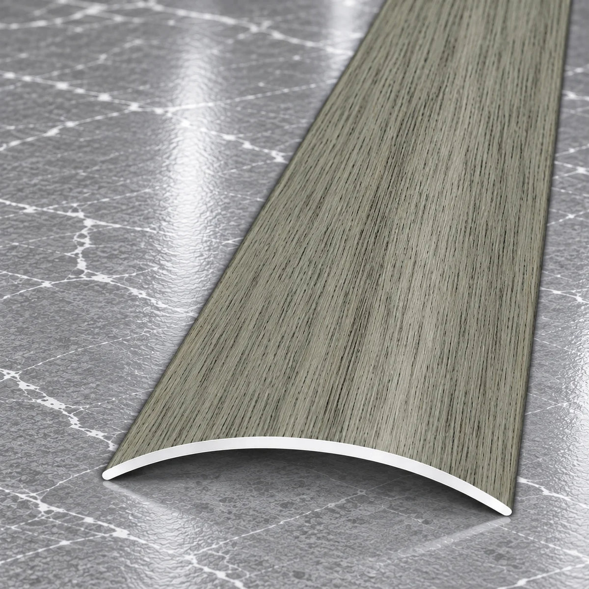 40mm Wood Effect Aluminium Self-Adhesive Threshold Strip In Topaz Oak Color