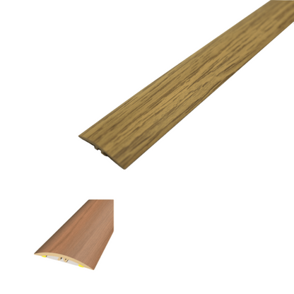 M-M0200 42mm Pvc Wood Effect Flat Self Adhesive Door Threshold Strip