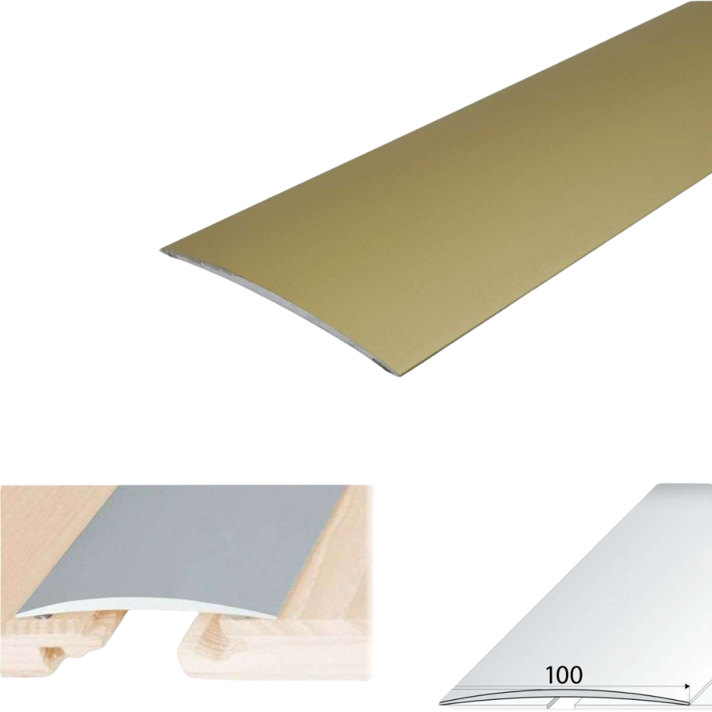 100mm Anodised Aluminium Self Adhesive Door Threshold Strip