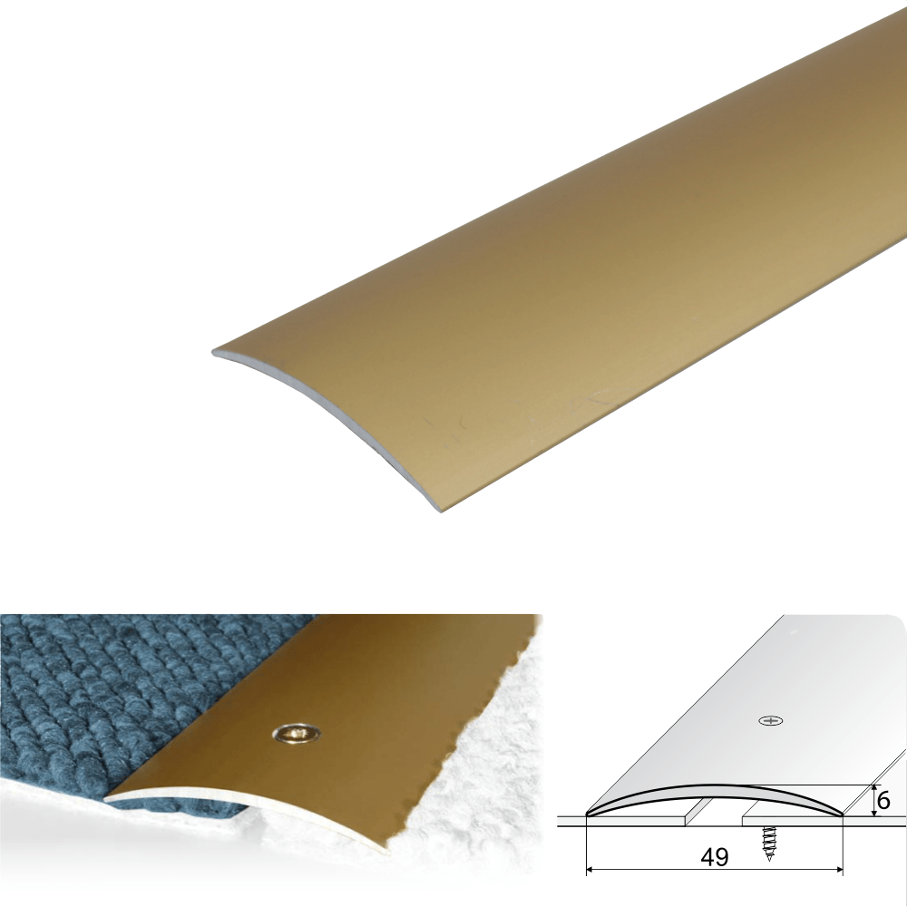 A04 49mm Anodised Aluminium Door Threshold Strip