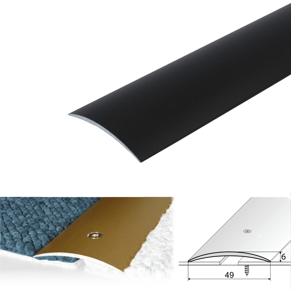 A04 49mm Anodised Aluminium Door Threshold Strip