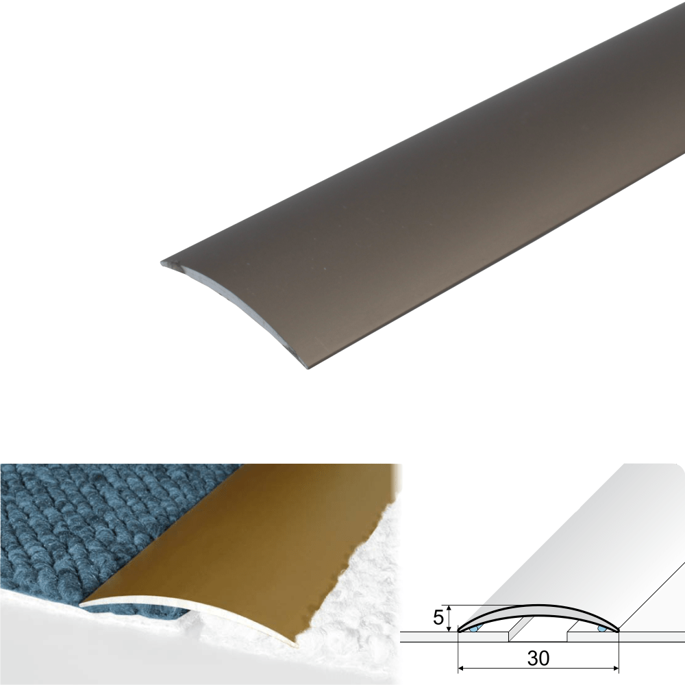 A03 30mm Anodised Aluminium Self Adhesive Door Threshold Strip