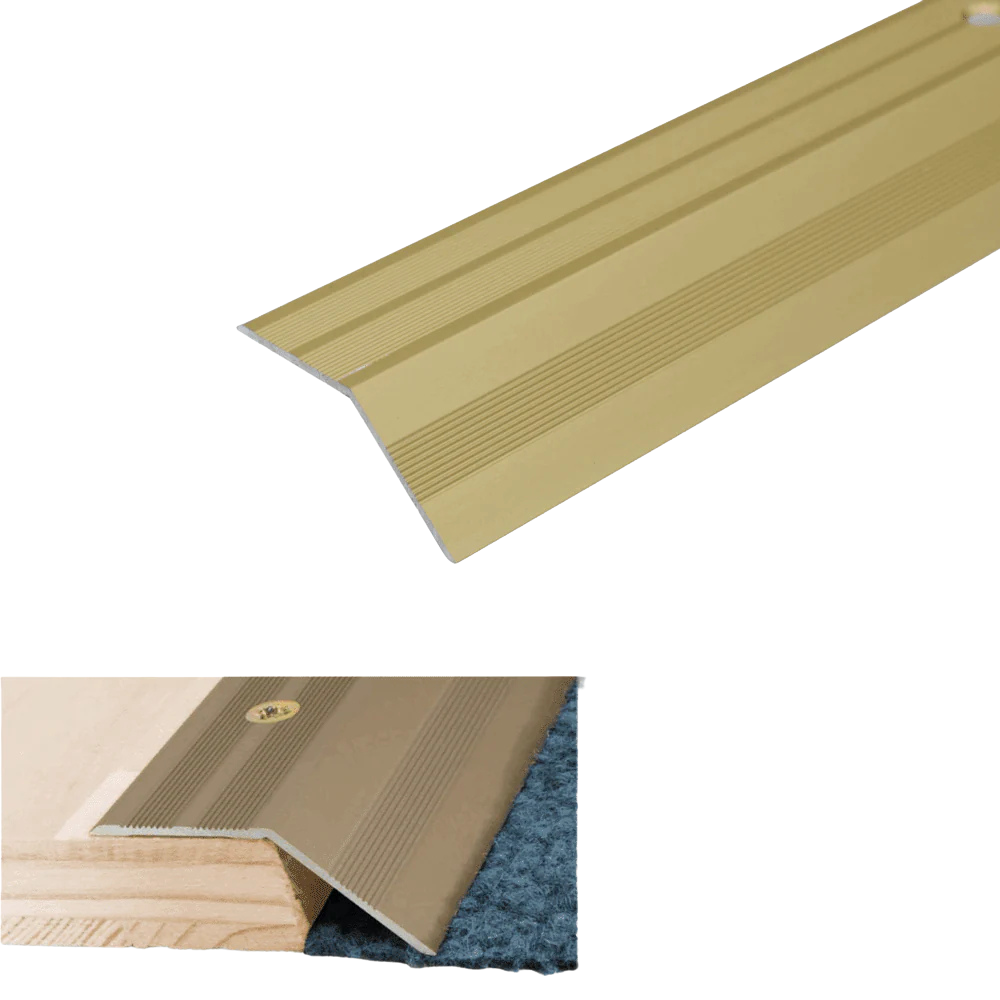 A39 37mm Anodised Aluminium Door Threshold Ramp Profile
