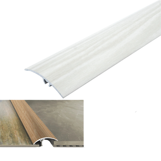 A65 50mm Heavy Duty Aluminium Wood Effect Door Threshold Strip – No Visible Screws