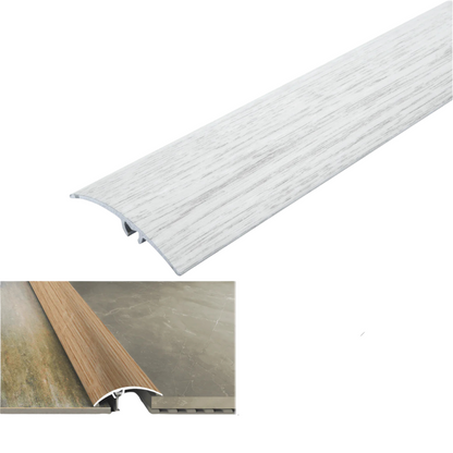 A65 50mm Heavy Duty Aluminium Wood Effect Door Threshold Strip – No Visible Screws