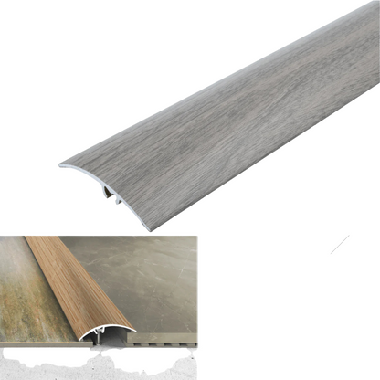 A65 50mm Heavy Duty Aluminium Wood Effect Door Threshold Strip – No Visible Screws