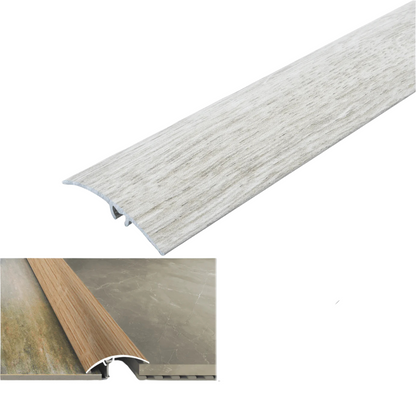 A65 50mm Heavy Duty Aluminium Wood Effect Door Threshold Strip – No Visible Screws