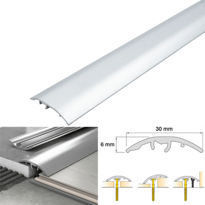 Aluminium Door Threshold Strip 30mm 4-in-1 Multi-Purpose Floor Trim S30K