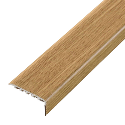 D-K0300 25 x 25mm Pvc Wood Effect Stair Nosing Edge Trim
