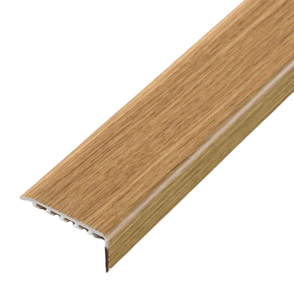 D-K0300 25 x 25mm Pvc Wood Effect Stair Nosing Edge Trim