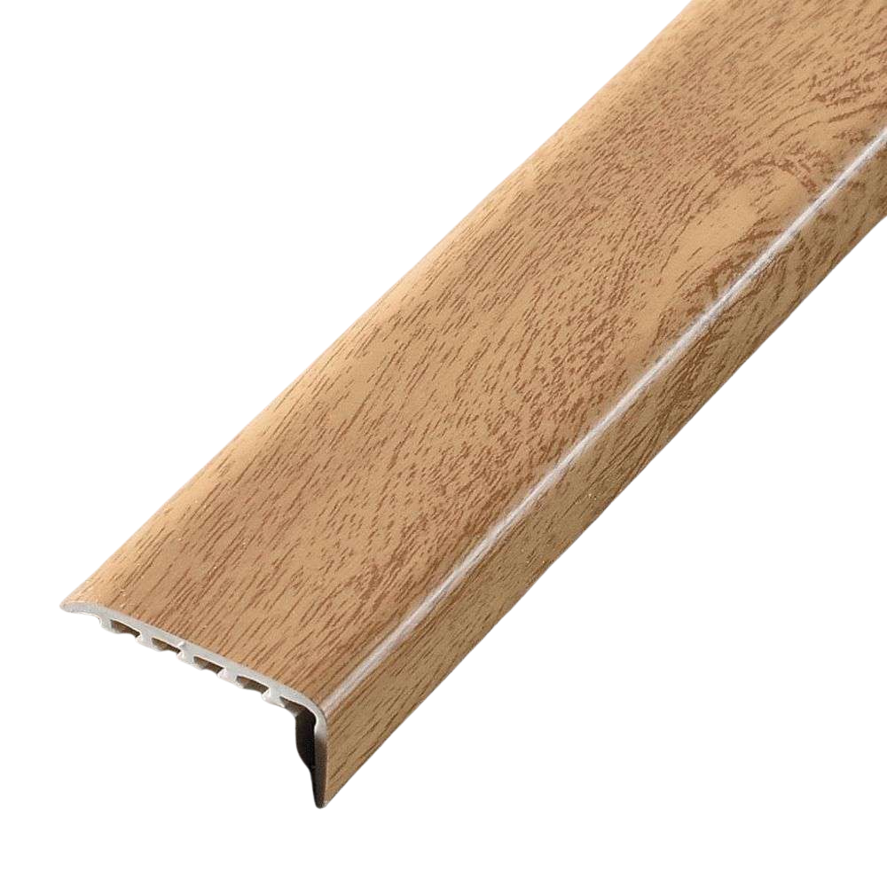 D-K0300 25 x 25mm Pvc Wood Effect Stair Nosing Edge Trim