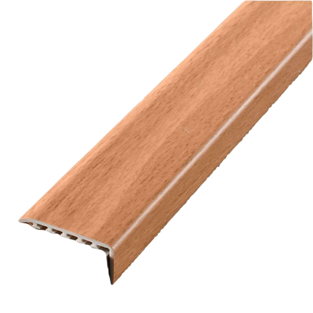 D-K0300 25 x 25mm Pvc Wood Effect Stair Nosing Edge Trim
