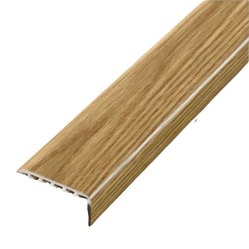 D-K0300 25 x 25mm Pvc Wood Effect Stair Nosing Edge Trim