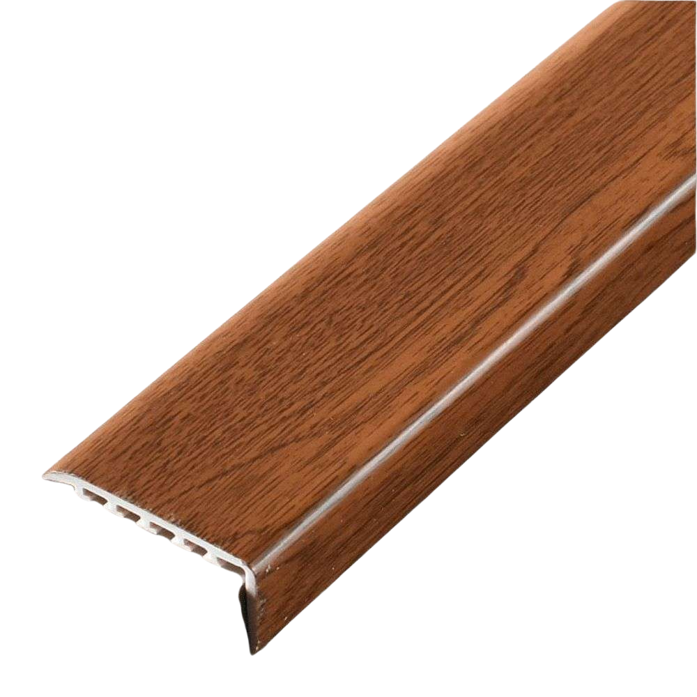 D-K0300 25 x 25mm Pvc Wood Effect Stair Nosing Edge Trim