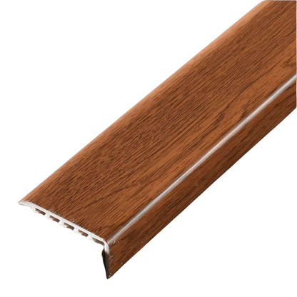 D-K0300 25 x 25mm Pvc Wood Effect Stair Nosing Edge Trim