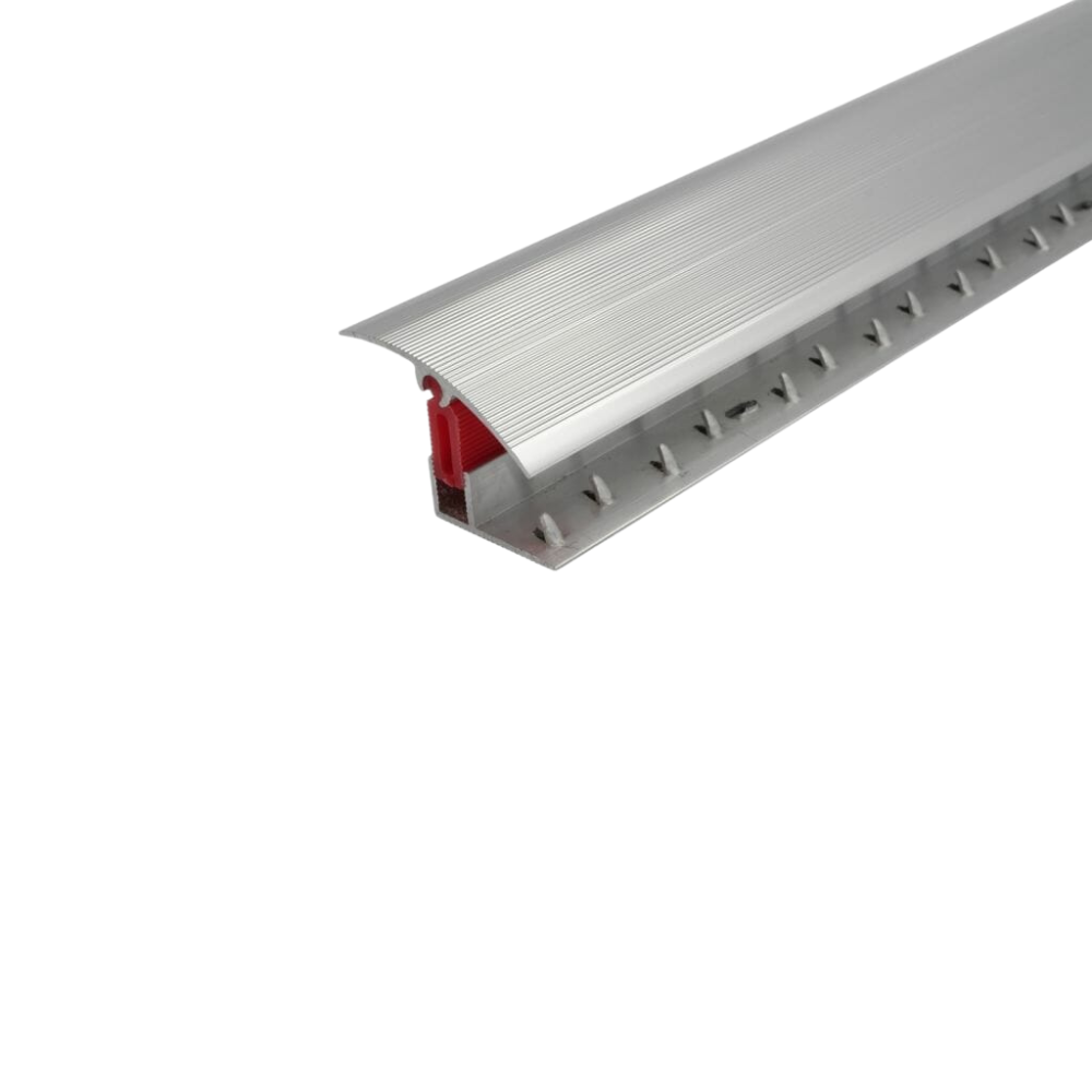 TTG 40mm Aluminium door Threshold Strip Adjustable Height/Pivots Easy clip Carpet